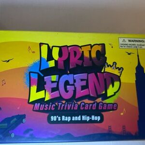 Unlisted Lyric Legend Music Trivia Card Game - Yellow, Pink, Purple, Blue